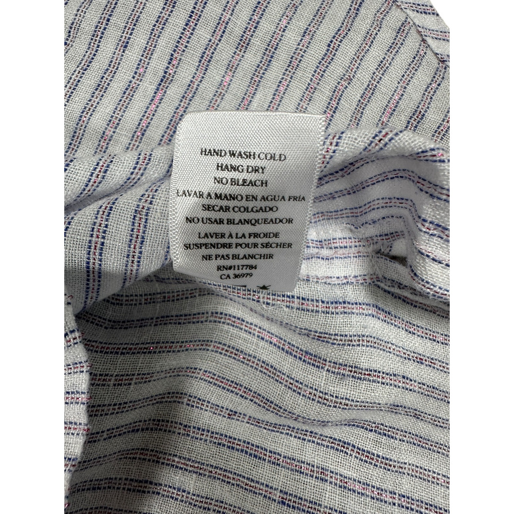 Rails Sydney Sparkler Stripe Size Large Linen Ble… - image 7